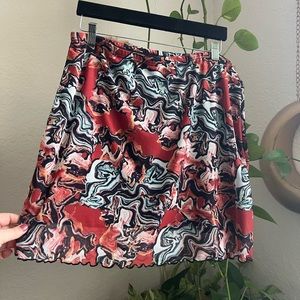 Shein marble print mini skirt